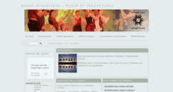 Desktop Screenshot of migrationsdanse.com